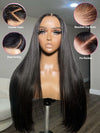 13x6 HD Lace Front Wig Brazilian Bone Straight Long Human Hair Wigs 40 Inch - KissLove Hair