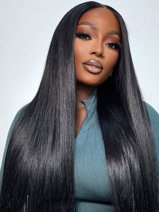 13x6 HD Lace Front Wig Brazilian Bone Straight Long Human Hair Wigs 40 Inch - KissLove Hair