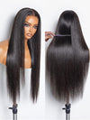 13x6 HD Lace Front Wig Brazilian Bone Straight Long Human Hair Wigs 40 Inch - KissLove Hair