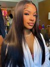 13x6 HD Lace Front Wig Brazilian Bone Straight Long Human Hair Wigs 40 Inch - KissLove Hair