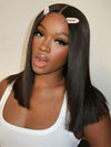 Kisslove Hair Double Drawn Blunt Cut 2x6 Lace Closure Short Bob Wig Glueless Straight Hair Bob Wigs