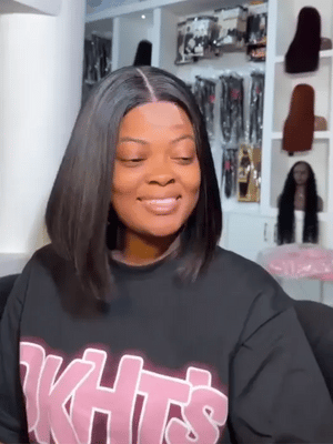 BOGO Double Drawn Blunt Cut 2x6 Lace Glueless Straight Hair Bob Wigs - KissLove Hair