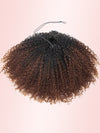 [3 In 1 Half Wig] Ombre Kinky Curly Hair Afforadble Invisi-drawstring Glueless Flip Over Wig