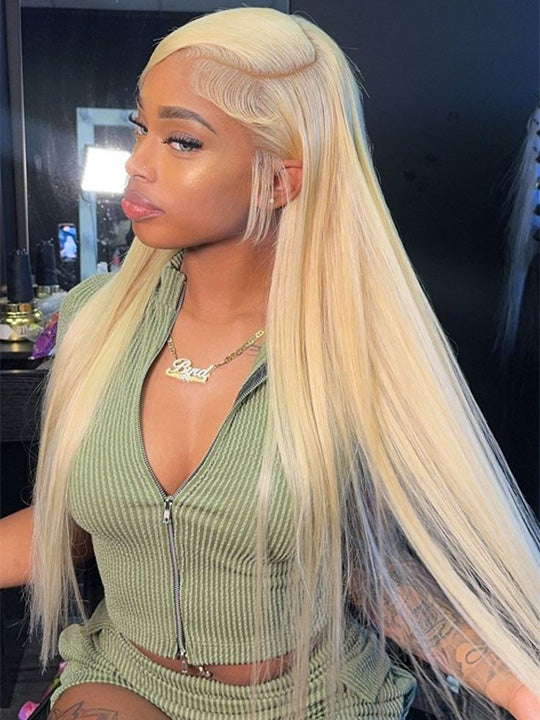 Kisslove Hair 613 Blonde Hair 3D Body Wave 13x4 Lace Frontal Human Hair Wigs