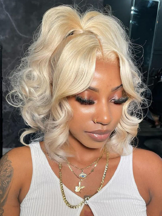 Kisslove Hair 613 Blonde  Invisi-Drawstring 360 Lace Wig Body Wave Glueless Lace Wigs for Women - Kisslove Hair