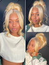Kisslove Hair 613 Blonde  Invisi-Drawstring 360 Lace Wig Body Wave Glueless Lace Wigs for Women