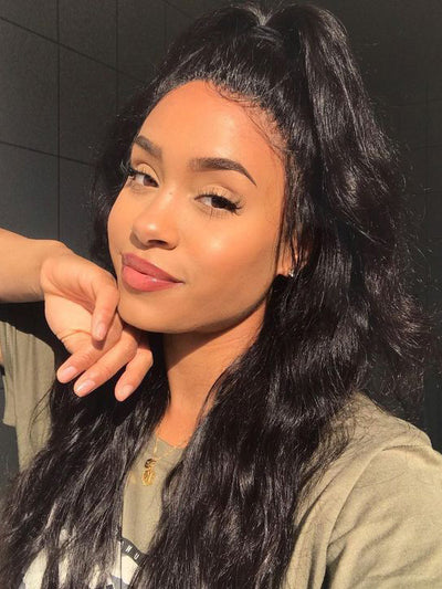 KissLove Glueless Invisi-Drawstring 360 Lace Wig Body Wave Pre Everything Kinky Edge Lace Frontal Wigs - KissLove Hair