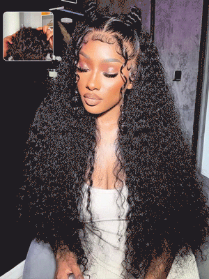 Kisslove Invisi-Drawstring Cap 360 Lace Wig Deep Wave Glueless Human Hair Wigs - Kisslove Hair