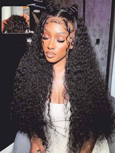 Kisslove Invisi-Drawstring Cap 360 Lace Wig Deep Wave Glueless Human Hair Wigs - Kisslove Hair
