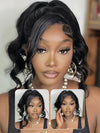 KissLove Glueless Invisi-Drawstring 360 Lace Wig Body Wave Pre Everything Kinky Edge Lace Frontal Wigs - KissLove Hair