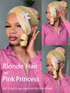 Kisslove 613 Blonde Hair Invisi-Drawstring Snug Fit 360 Lace Wig Body Wave Glueless Lace Wigs for Women