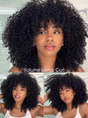 [Clearance] Bob Wig With Bangs Curly Hair 3x1 Lace Glueless Wig 100% Human Hair - KissLove Hair