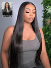 40 Inch 13x6 Full Lace Frontal Wig Long Straight Human Hair Wigs - KissLove Hair