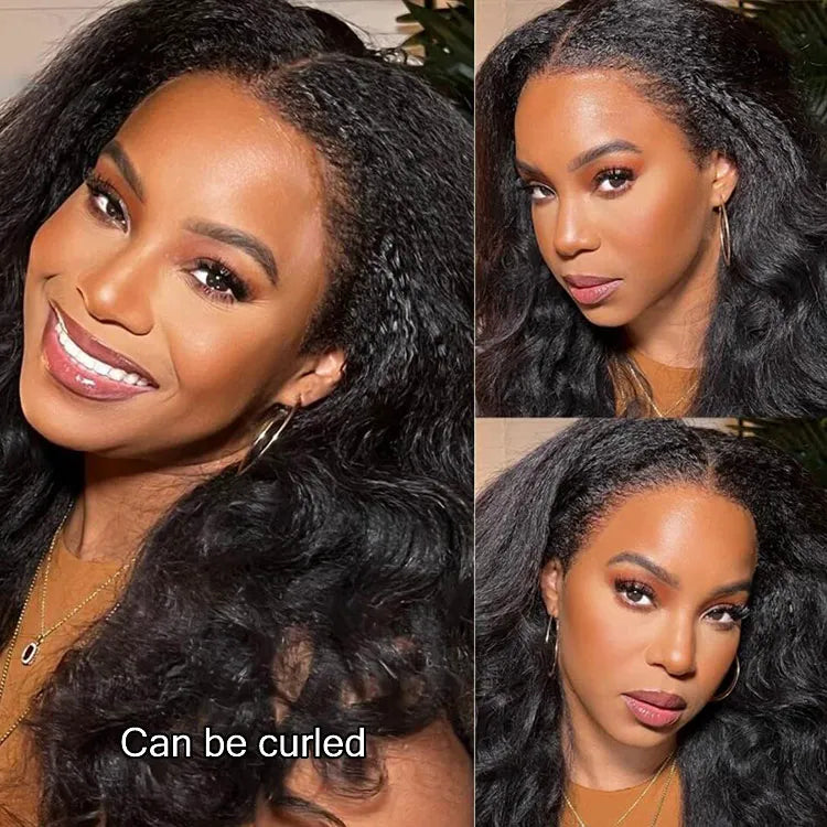Clearance Kinky Straight 360 Lace Wig With Kinky Edges - KissLove Hair