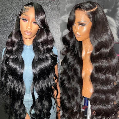 Double Drawn 5*5 HD Lace Wigs Body Wave 14A Brazilian Human Hair Glueless Lace Closure Wig - Kisslove Hair