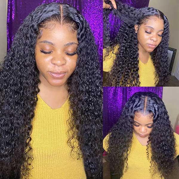 [Wear &amp; Go] Air Wig Jerry Curly 13x4 Lace Wigs 14A Cheveux Vierges
