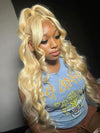 613 Blonde 13x6 Lace Frontal Wig Glueless Bone Straight / 3D Body Wave / Deep Wave Pull Go Drawstring Wig - KissLove Hair