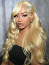 613 Blonde 13x6 Lace Frontal Wig Glueless Bone Straight / 3D Body Wave / Deep Wave Pull Go Drawstring Wig - KissLove Hair