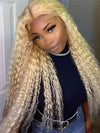613 Blonde Hair 13x6 HD Lace Front Wig Deep Wave Pre Plucked Bye Bye Knots Wig - KissLove Hair