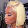 613 Honey Blonde Bob Wig 13x4 HD Transparent Lace Front Human Hair Wigs - KissLove Hair