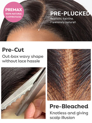 Salon Quality 300% Density Loose Body Wave Invisi Drawstring Glueless Lace Human Hair Wig - Kisslove Hair