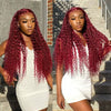 [Air Wig] 99J Burgundy 13x4 Lace Wig Deep Curly Human Hair