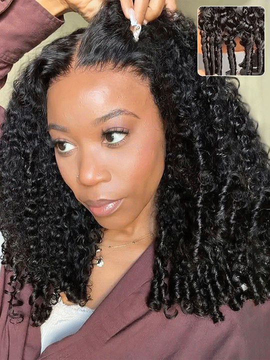 Kisslove Hair Burmese Curly 360 Lace Wig Pre Everything Invisi Drawstring Colored Human Hair Wigs