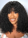 [Clearance] Bob Wig With Bangs Curly Hair 3x1 Lace Glueless Wig 100% Human Hair - KissLove Hair