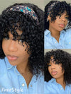 [Clearance] Bob Wig With Bangs Curly Hair 3x1 Lace Glueless Wig 100% Human Hair - KissLove Hair