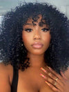 [Clearance] Bob Wig With Bangs Curly Hair 3x1 Lace Glueless Wig 100% Human Hair - KissLove Hair