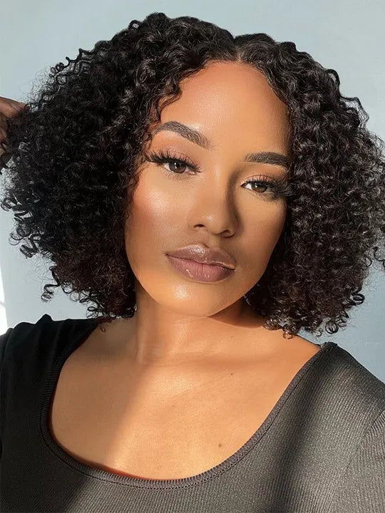 Glueless 6x6x1 Lace Part Bob Wig Silky Press Yaki Straight Hair Pre Cut Ready to Go Bob Wig - KissLove Hair