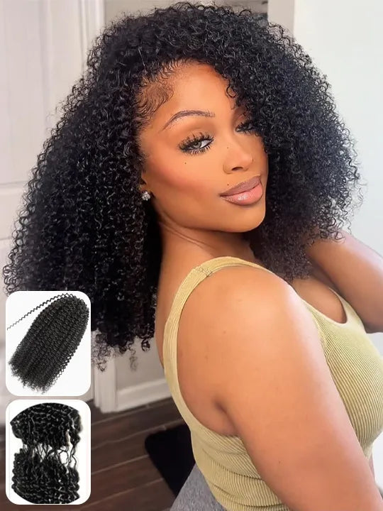 Brazilian Afro Kinky Curly Knotless Crochet Human Hair Extensions For Boho Braiding - KissLove Hair