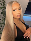 [Flash Sale] Ash Blonde Hair 13x4 Transparent Lace Front Wig 250% Density