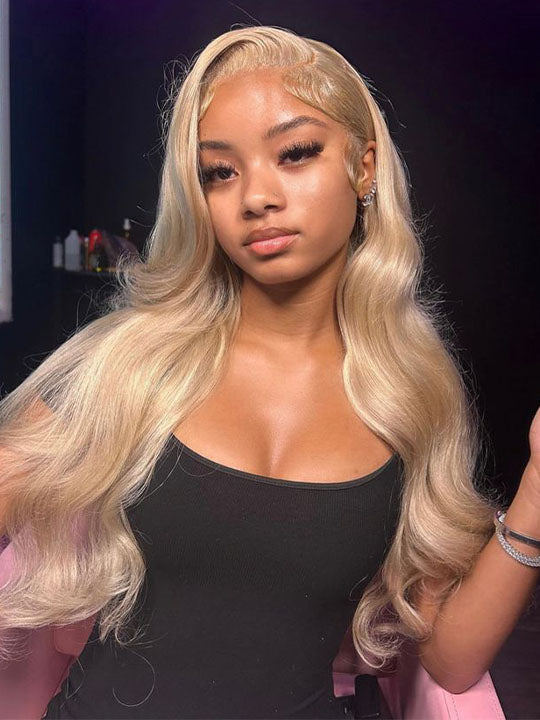 [Vente flash] Cheveux blonds cendrés 13x4 HD Lace Front perruques de cheveux humains