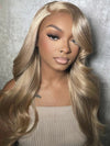 [Flash Sale] Ash Blonde Hair 13x4 Transparent Lace Front Wig 250% Density