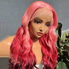 Barbie Pink Ombre Wig 3D Body Wave 13x4 HD Lace Human Hair Wigs - KissLove Hair