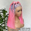 Ombre Silver Pink Bob Wig 13x4 HD Lace Wigs Human Hair Bob Wigs