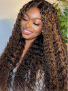 Highlight Wig Deep Wave Full 13x6 Lace Frontal Virgin Human Hair Wigs - KissLove Hair