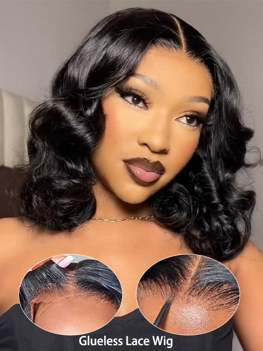 [Wear & Go] Pre-everything 3D Body Wave Bob Wig Bleached Knots Glueless Short Bob Wig
