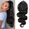 Ponytail Human Hair Extensions Body Wave Hair Extension For Women - KissLove Hair