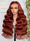 [Clearance] Reddish Brown Body Wave 13x4 Lace Front Human Hair Wigs