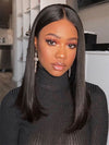 250% Density 13x4 Lace Frontal Bob Wig Pre Plucked Straight Bob Wigs for Black Women - Kisslove Hair