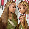 [Wear & Go] Air Wig Highlight P4/27 13x4 Lace Wigs 14A Straight Virgin Hair