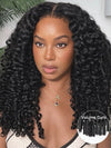 Kisslove Hair Burmese Curly 360 Lace Wig Pre Everything Invisi Drawstring Colored Human Hair Wigs