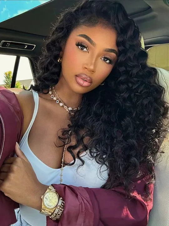 Loose Deep Wave Human Crochet Hair For Braids 100% Human Hair Extensions Designed for Easy DIY Styling - KissLove Hair