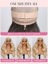 Ash Blonde Layered & Curtain Bangs 3D Body Wave 13x6 Lace Frontal Pull Go Human Hair Wigs