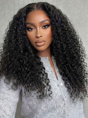 Deep Wave 13x6 Lace Front Wig Pre Plucked Ear to Ear Lace Frontal Human Hair Wigs - KissLove Hair