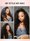 250% Density Double Drawn Loose Deep Wave Wig Pre Plucked Full Ends Glueless Human Hair Wigs