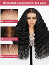 250% Density Double Drawn Loose Deep Wave Wig Pre Plucked Full Ends Glueless Human Hair Wigs