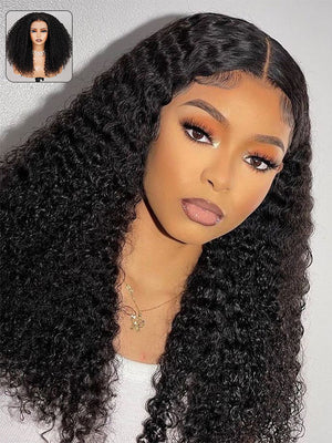 [70% Off] Deep Wave 5x5 Lace Closure Wig Pre Plucked Bye Bye Knots Wigs - Kisslove Hair